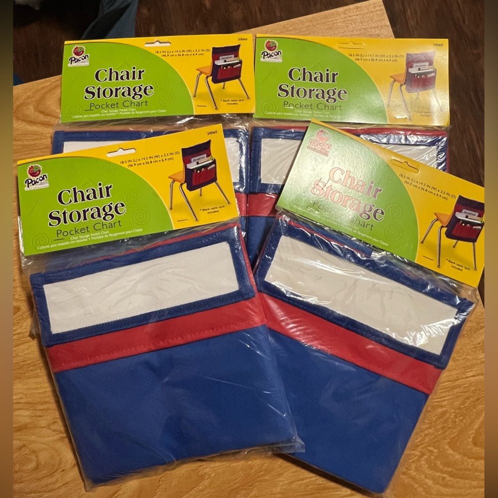 Children’s chair storage for class room or home schooling